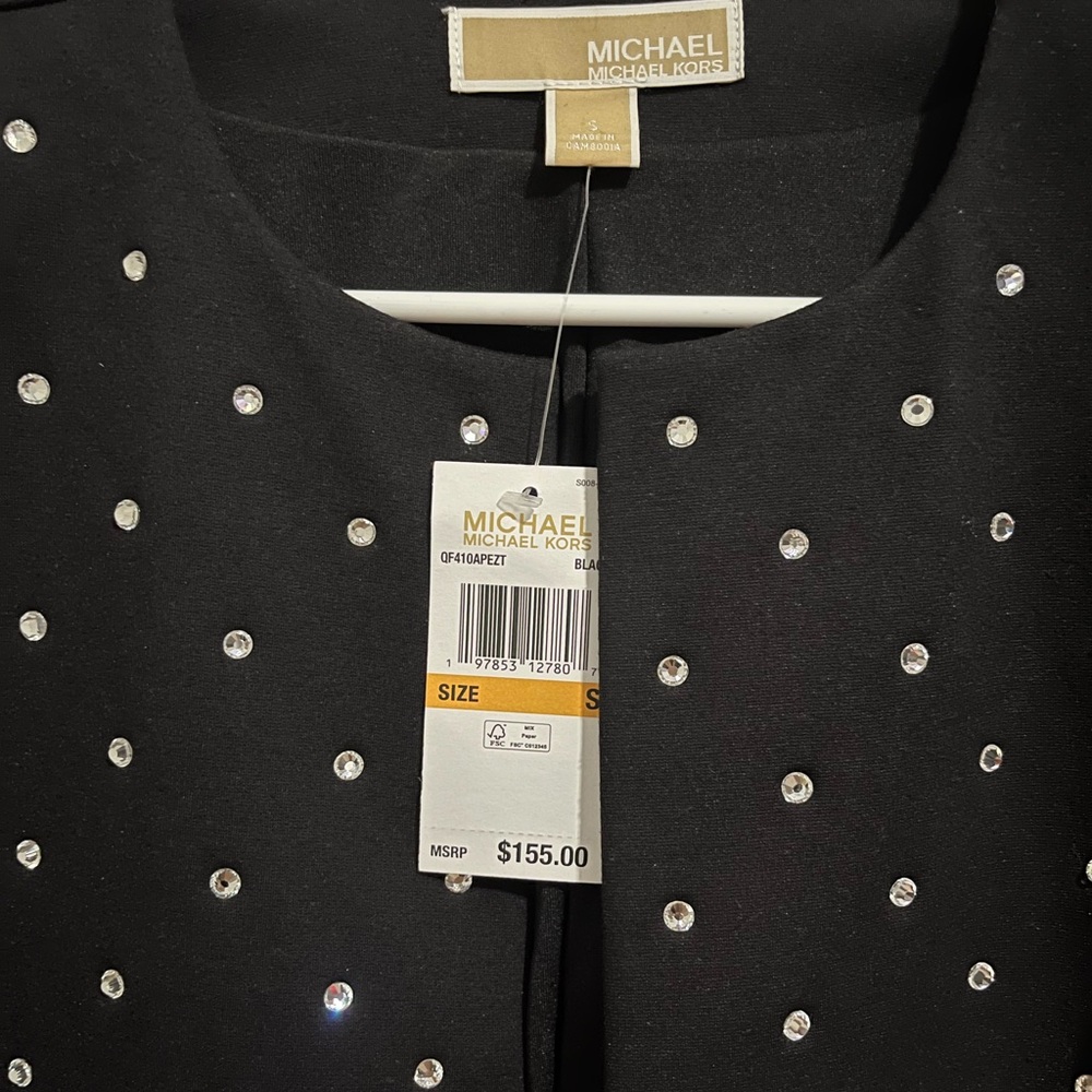 Michael Kors Black Blazer with Silver Accents